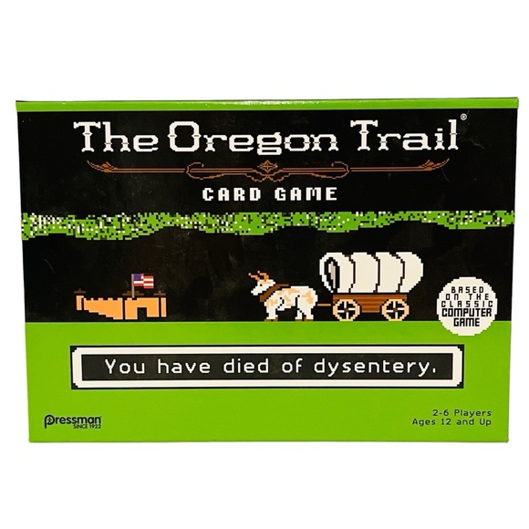 NEW - COMPLETE - The Oregon Trail Card Game - Pressman Open Box - Picture 1 of 4